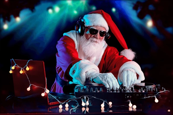 Wedding DJ Services in Woodstock, GA 3 dj santa claus mixing tracks 600nw 2386280947